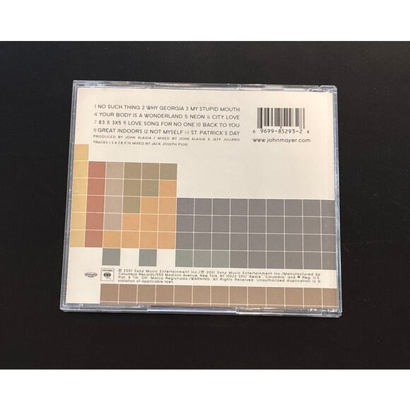 John Mayer – Room for Squares CD (2001 Sony Music) Used - Picture 2 of 3